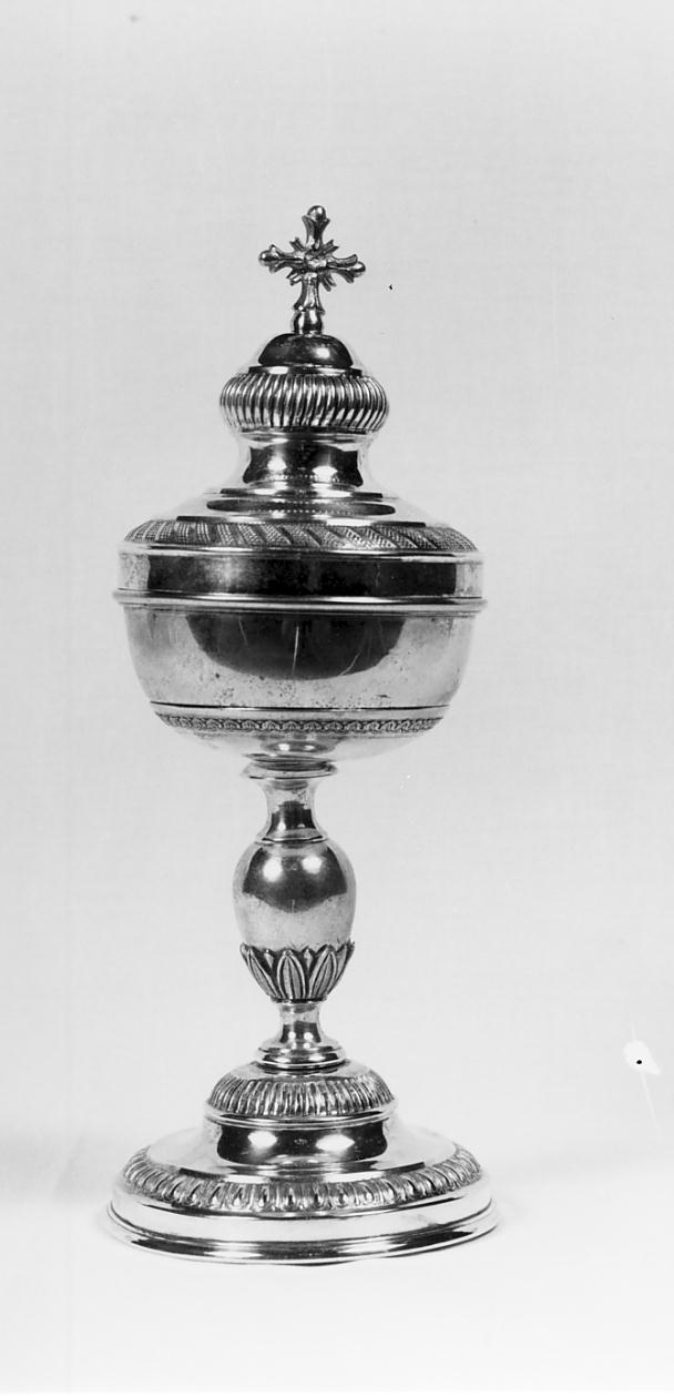 pisside, opera isolata - manifattura lombarda (fine/inizio secc. XIX/ XX)