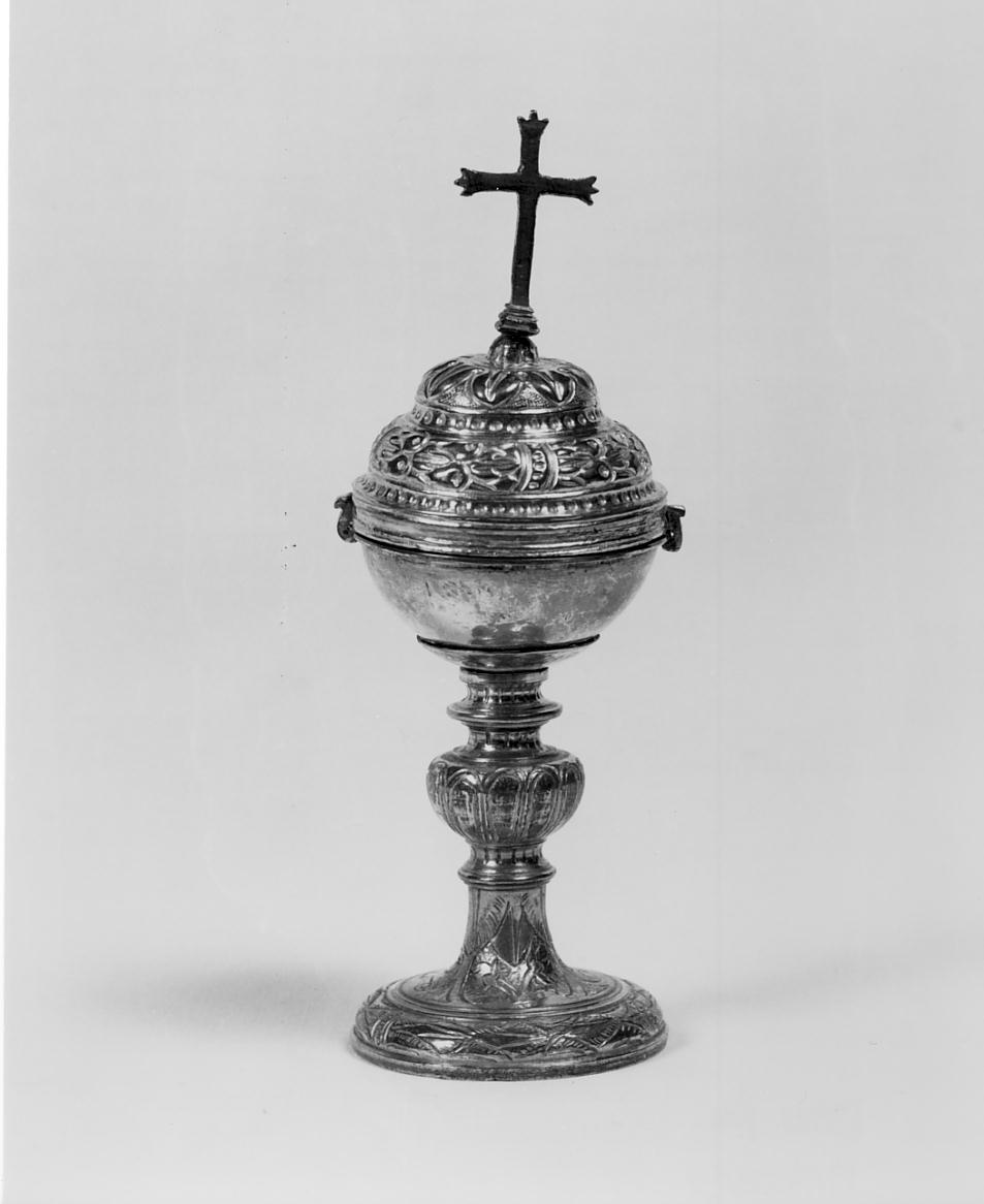 pisside da viatico, opera isolata - manifattura lombarda (sec. XVII)