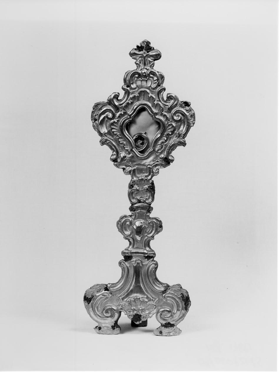 reliquiario - a ostensorio, opera isolata - manifattura lombarda (fine/inizio secc. XIX/ XX)