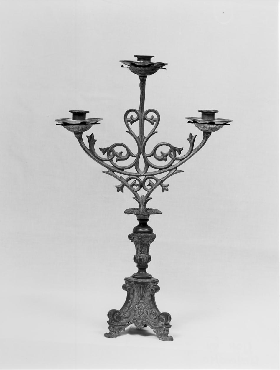 candeliere, serie - manifattura lombarda (fine/inizio secc. XIX/ XX)