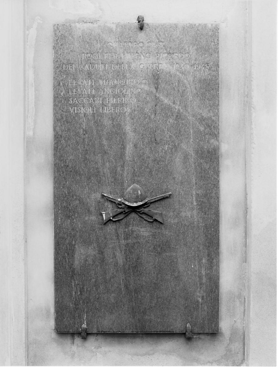 lapide commemorativa, opera isolata - manifattura lombarda (sec. XX)