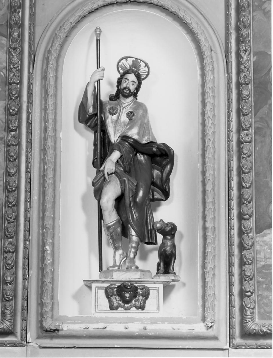 San Rocco (statua, opera isolata) - manifattura lombarda (seconda metà sec. XIX)