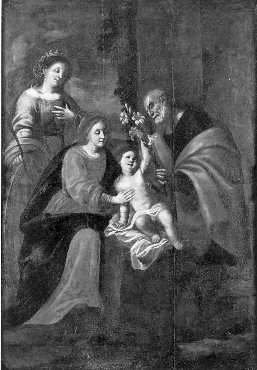 Sacra Famiglia (dipinto, elemento d'insieme) - ambito cremonese (seconda metà sec. XVII)