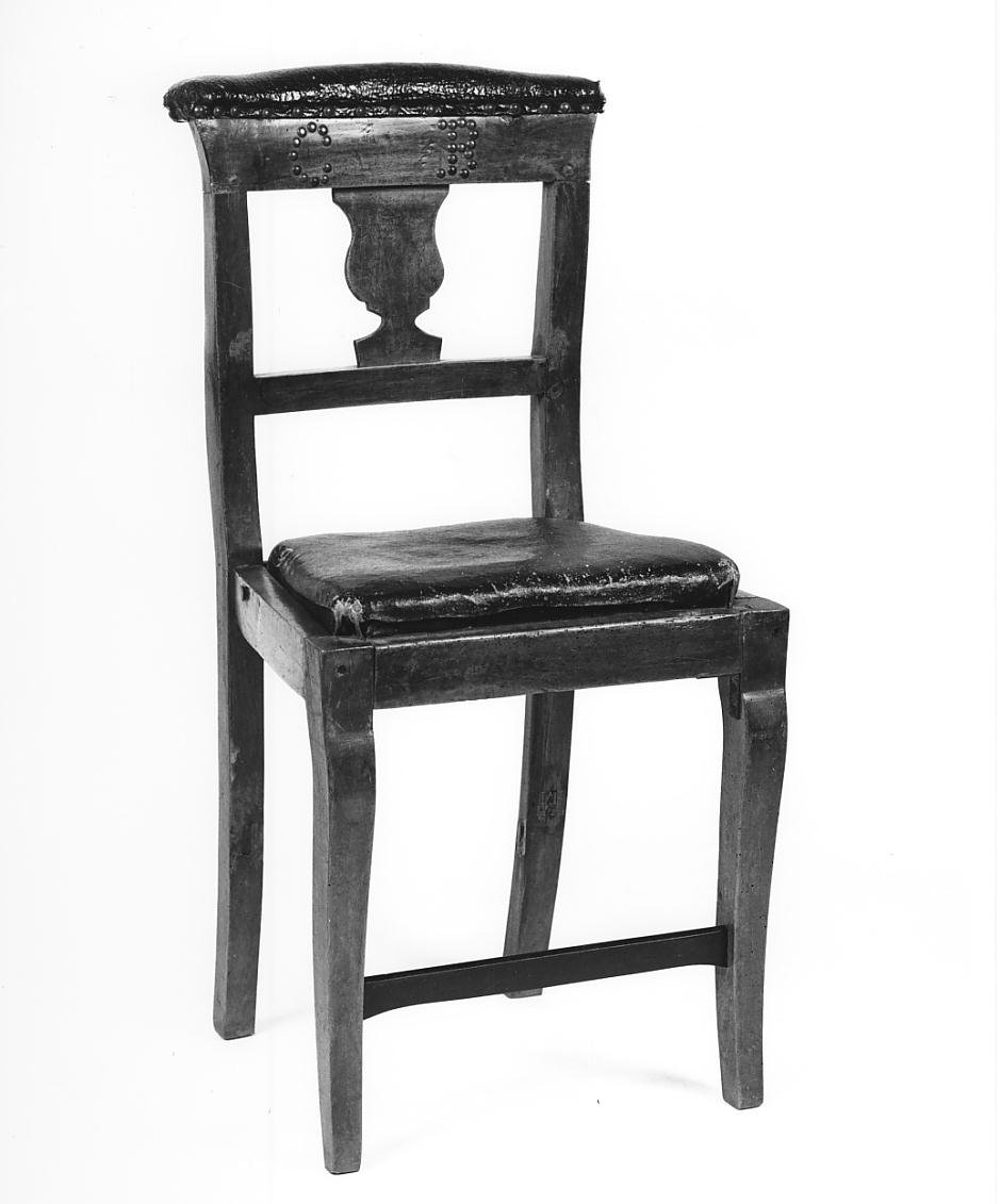 sedia, opera isolata - ambito cremonese (prima metà sec. XIX)