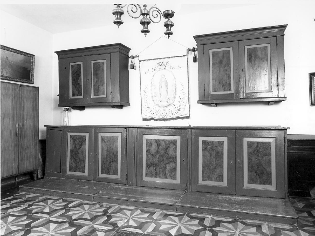 mobile da sacrestia, opera isolata - ambito cremonese (sec. XIX)