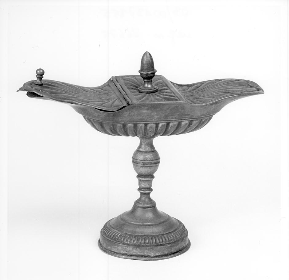 navicella portaincenso, opera isolata - produzione lombarda (seconda metà sec. XIX)