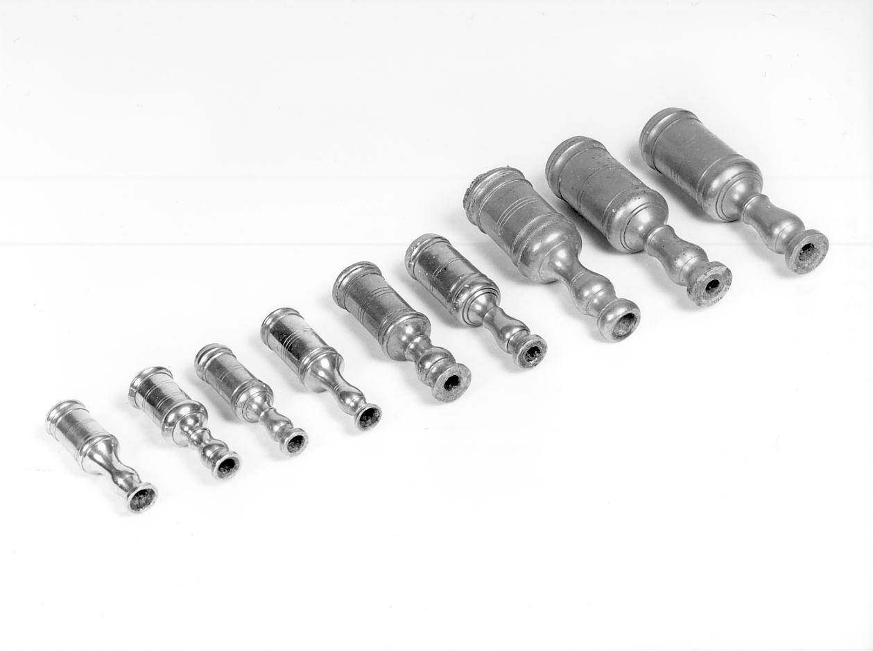 portacandele, serie - produzione lombarda (seconda metà sec. XIX)