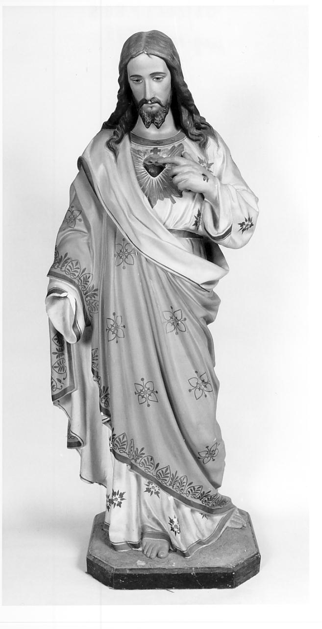 Sacro Cuore di Gesù (statua, opera isolata) - ambito lombardo (sec. XX)