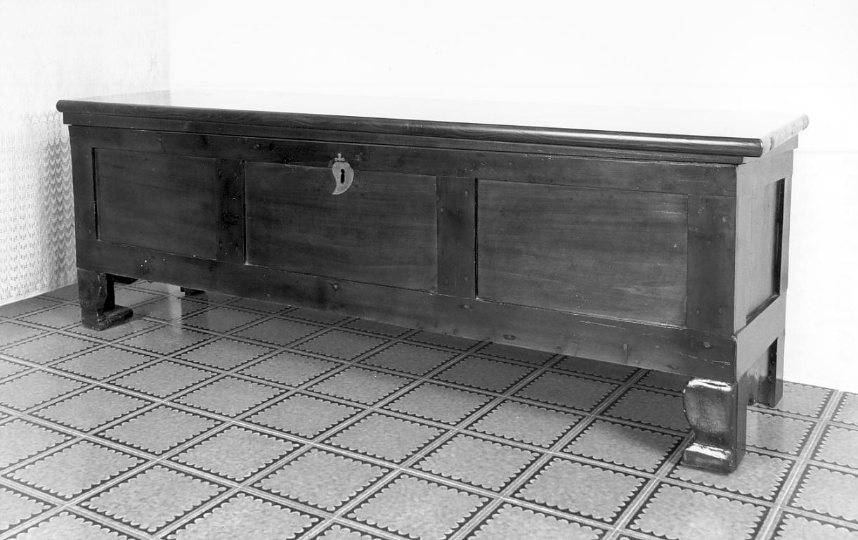 cassapanca, opera isolata - ambito cremonese (sec. XIX)