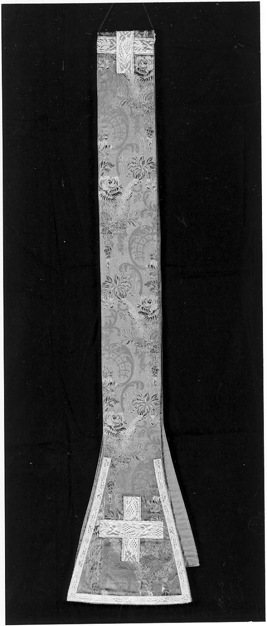 motivi decorativi vegetali (stola, opera isolata) - manifattura lombarda (fine/inizio secc. XIX/ XX)