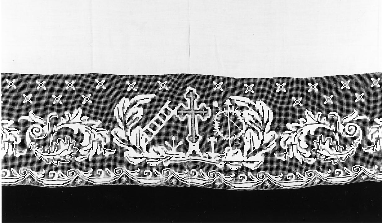 motivi decorativi (tovaglia d'altare, opera isolata) - manifattura cremonese (prima metà sec. XX)