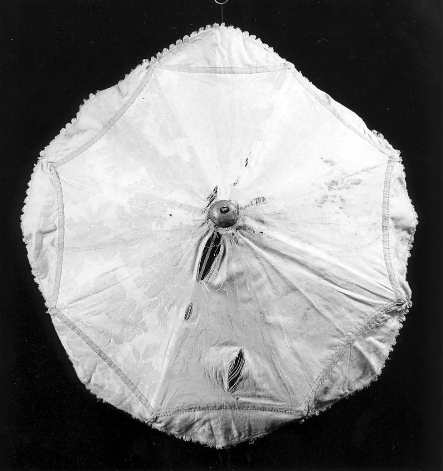 motivi decorativi vegetali (ombrellino processionale, opera isolata) - manifattura cremonese (fine sec. XIX)