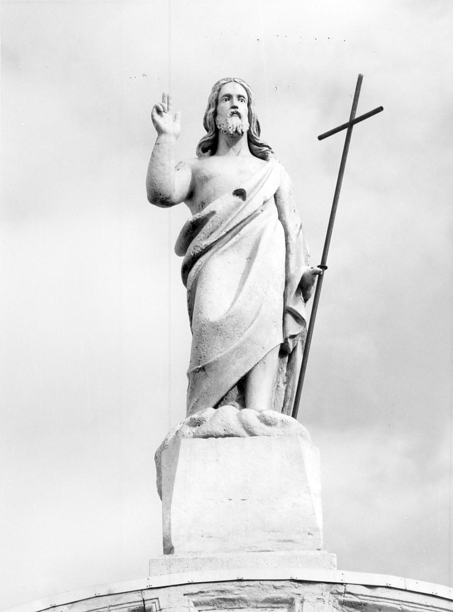 Cristo redentore benedicente (statua, elemento d'insieme) - manifattura lombarda (ultimo quarto sec. XIX)