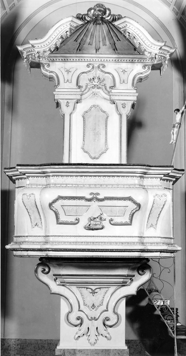 pulpito, opera isolata - manifattura lombarda (seconda metà sec. XVIII)
