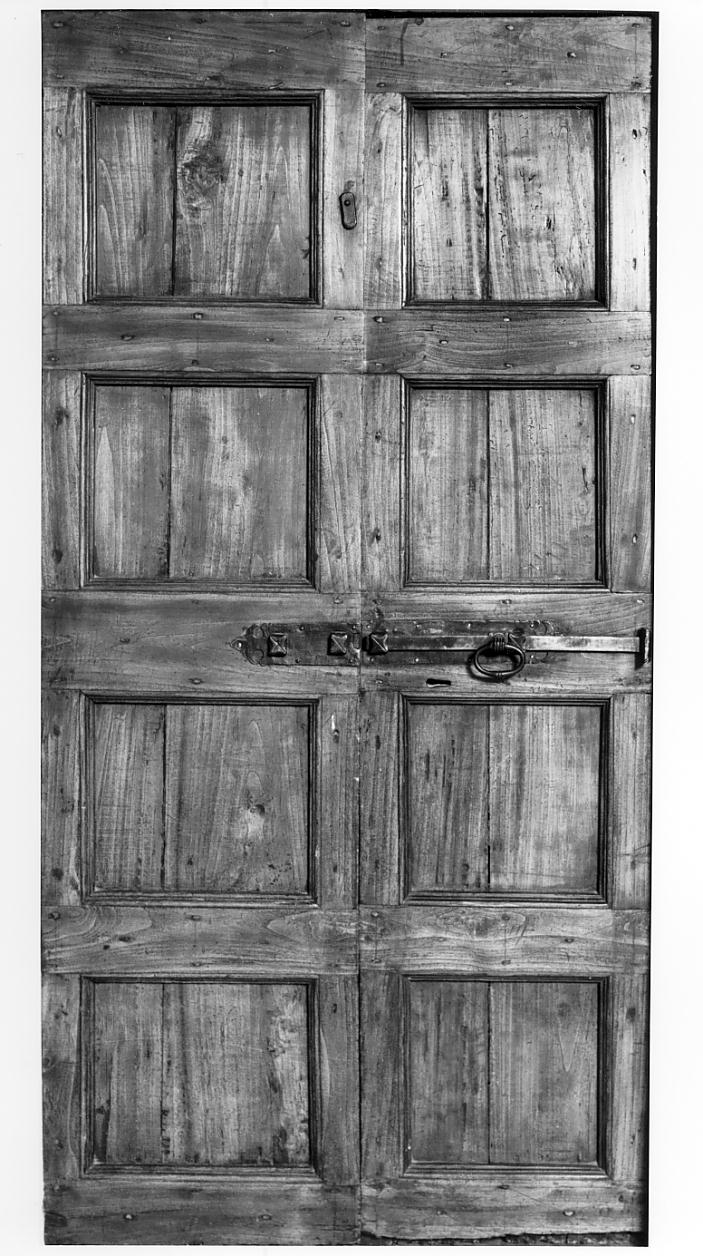 porta - a due battenti, opera isolata - manifattura cremonese (ultimo quarto sec. XIX)