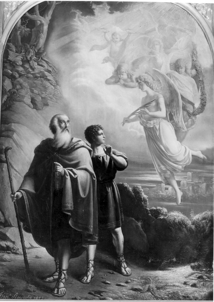 Santi (pala d'altare, elemento d'insieme) di Roncaglio Alessandro (terzo quarto sec. XIX)