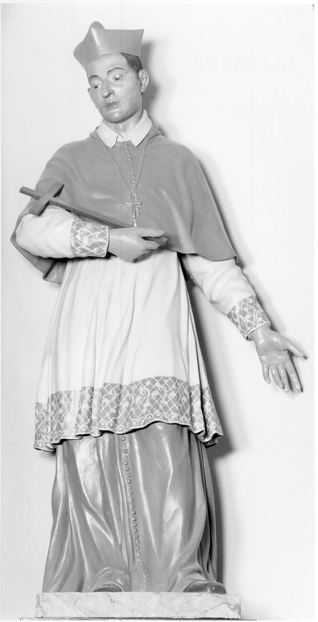 San Carlo Borromeo (statua, opera isolata) - manifattura lombarda (prima metà sec. XIX)