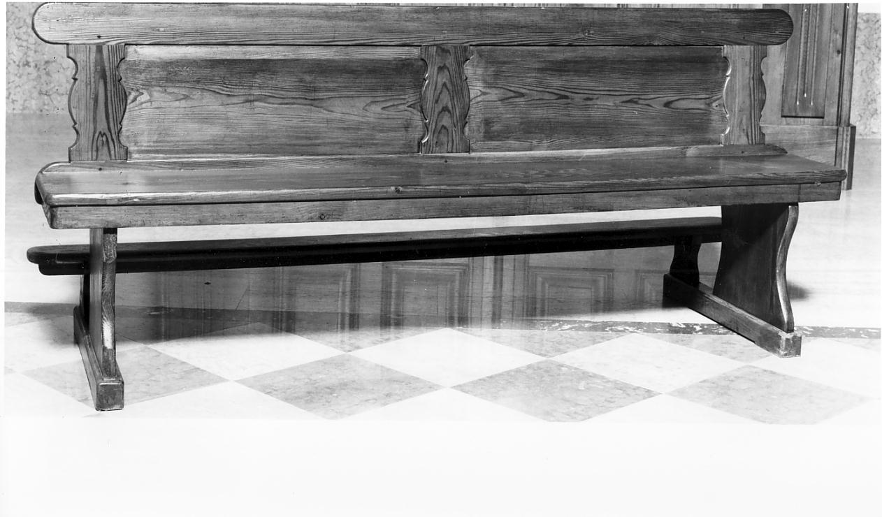 banco da chiesa, serie - manifattura lombarda (ultimo quarto sec. XIX)