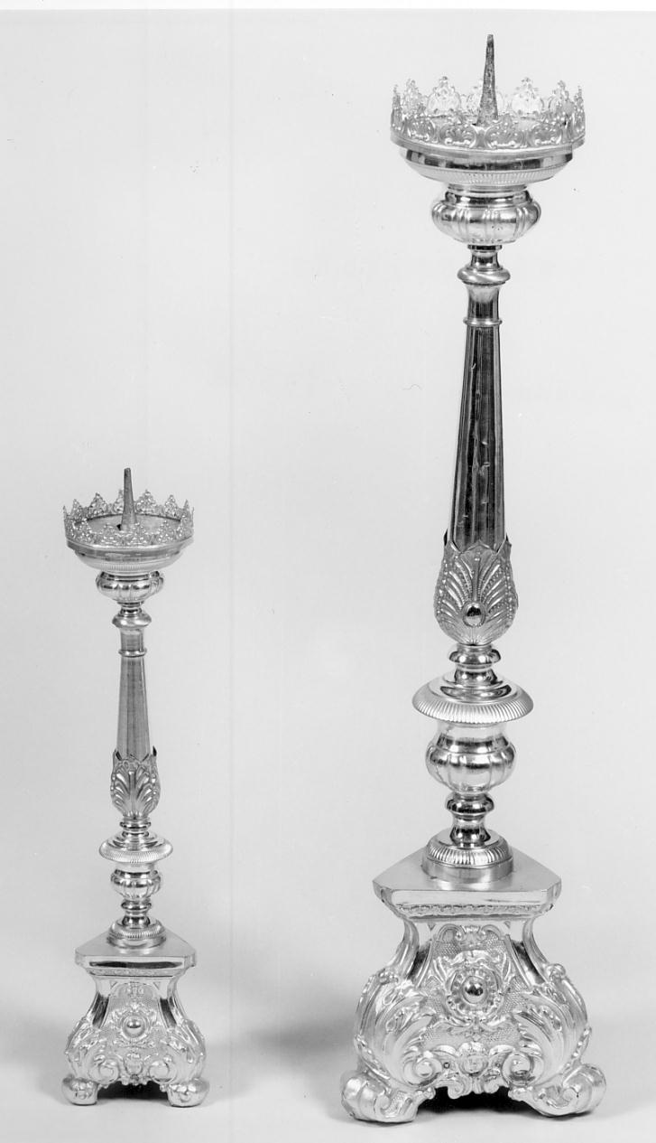 candeliere, serie - manifattura lombarda (ultimo quarto sec. XIX)