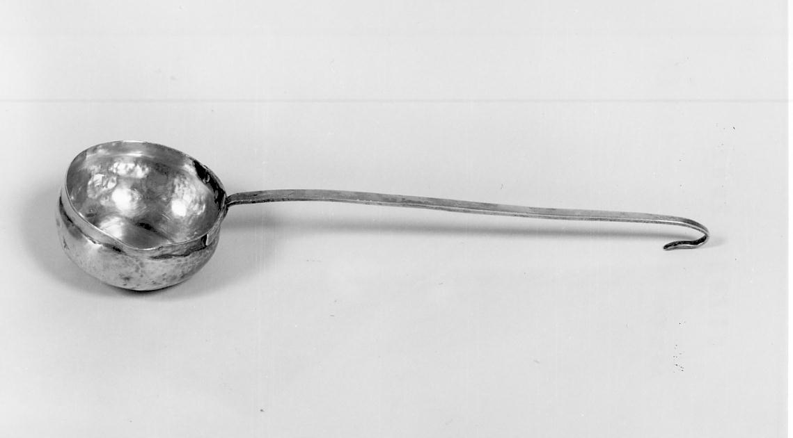 mestolo battesimale, opera isolata - manifattura lombarda (seconda metà sec. XIX)