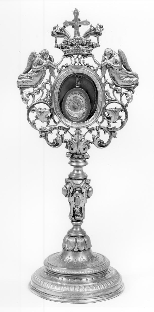 reliquiario - a ostensorio, opera isolata - manifattura lombarda (seconda metà sec. XIX)