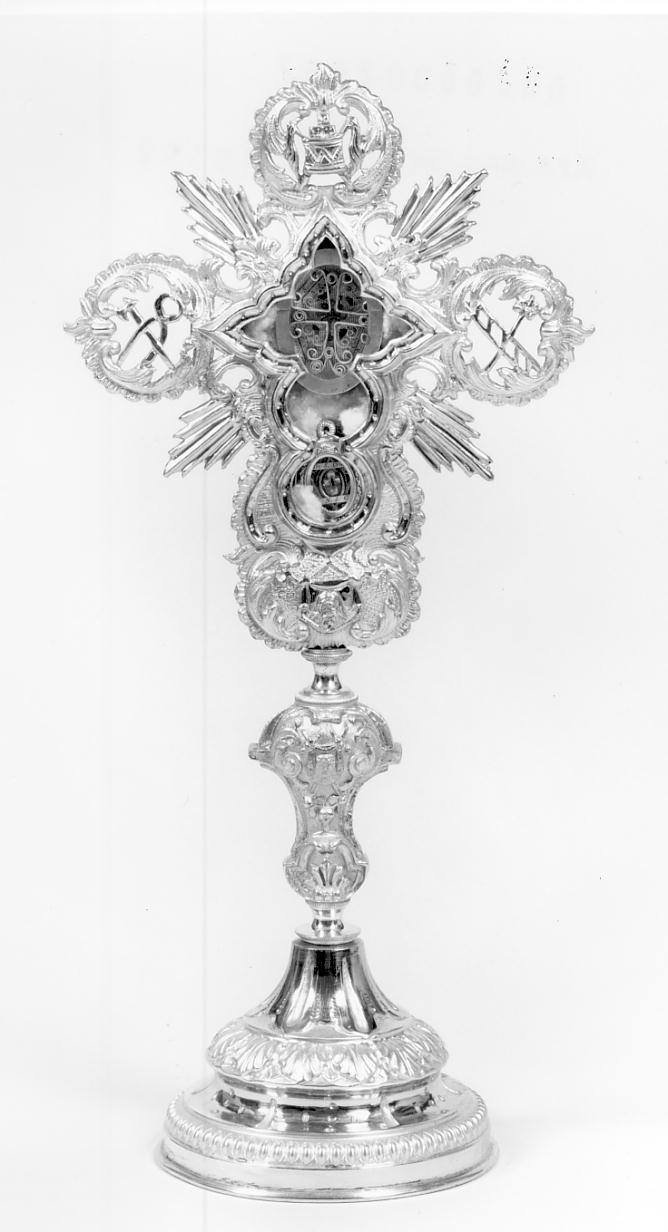 reliquiario - a ostensorio, opera isolata - manifattura lombarda (seconda metà sec. XIX)