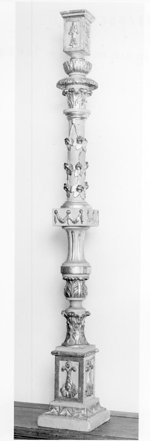 candelabro, serie - manifattura lombarda (prima metà sec. XIX)