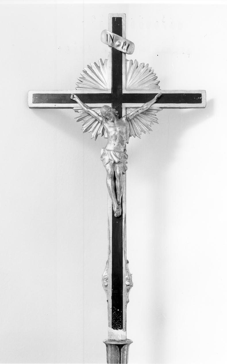 croce, opera isolata - manifattura lombarda (prima metà sec. XIX)