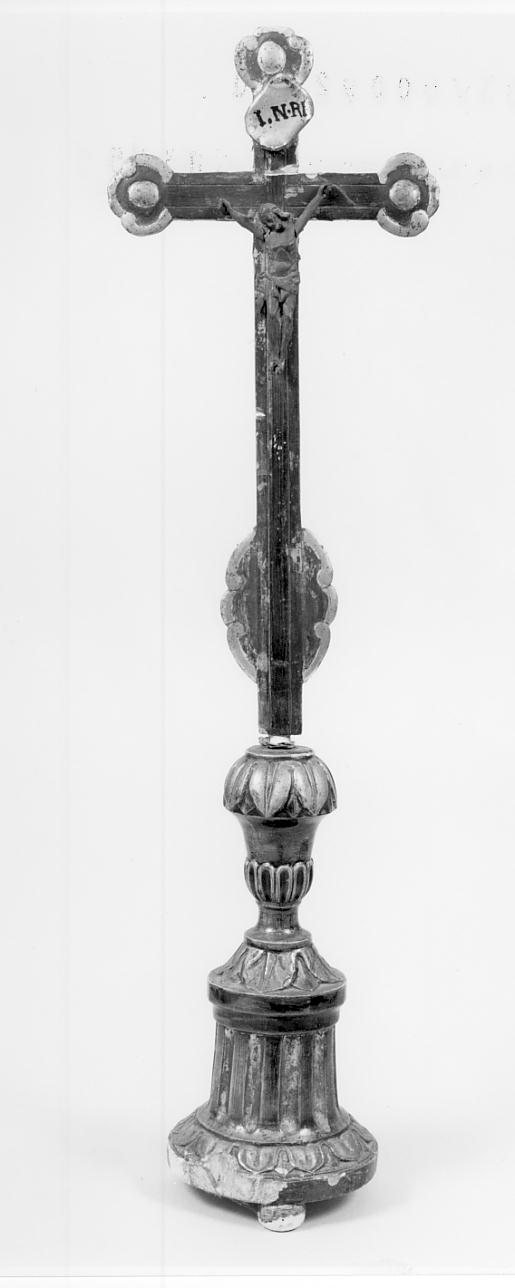 croce d'altare, opera isolata - manifattura lombarda (prima metà sec. XIX)
