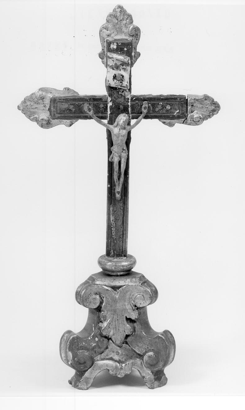 croce da tavolo, opera isolata - manifattura lombarda (seconda metà sec. XVIII)