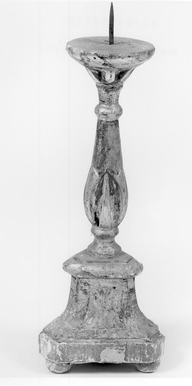 candeliere, opera isolata - manifattura lombarda (prima metà sec. XIX)