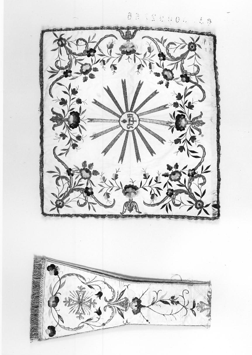 paramento liturgico, insieme - manifattura lombarda (inizio sec. XX)