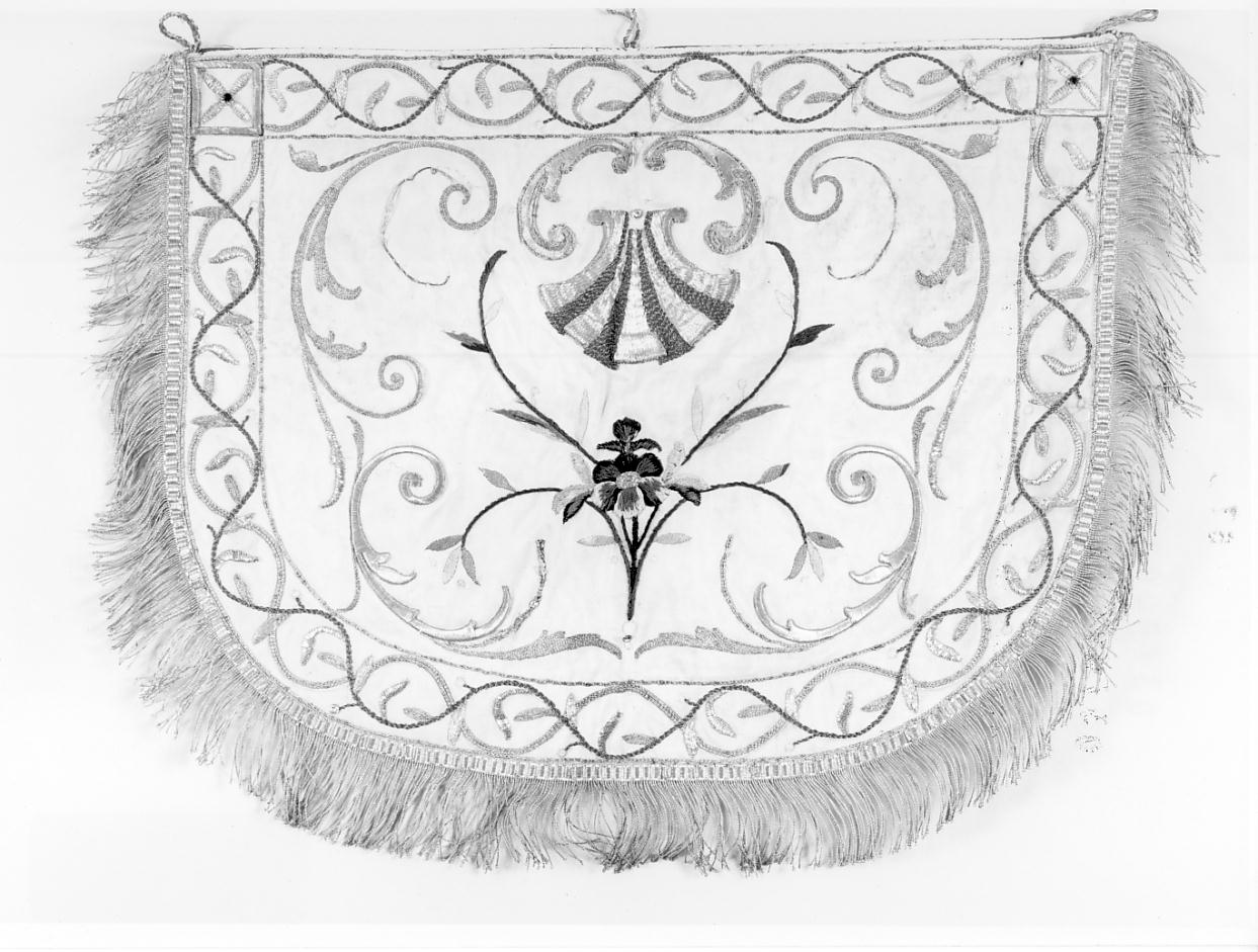 cappuccio di piviale, opera isolata - manifattura lombarda (fine sec. XIX)