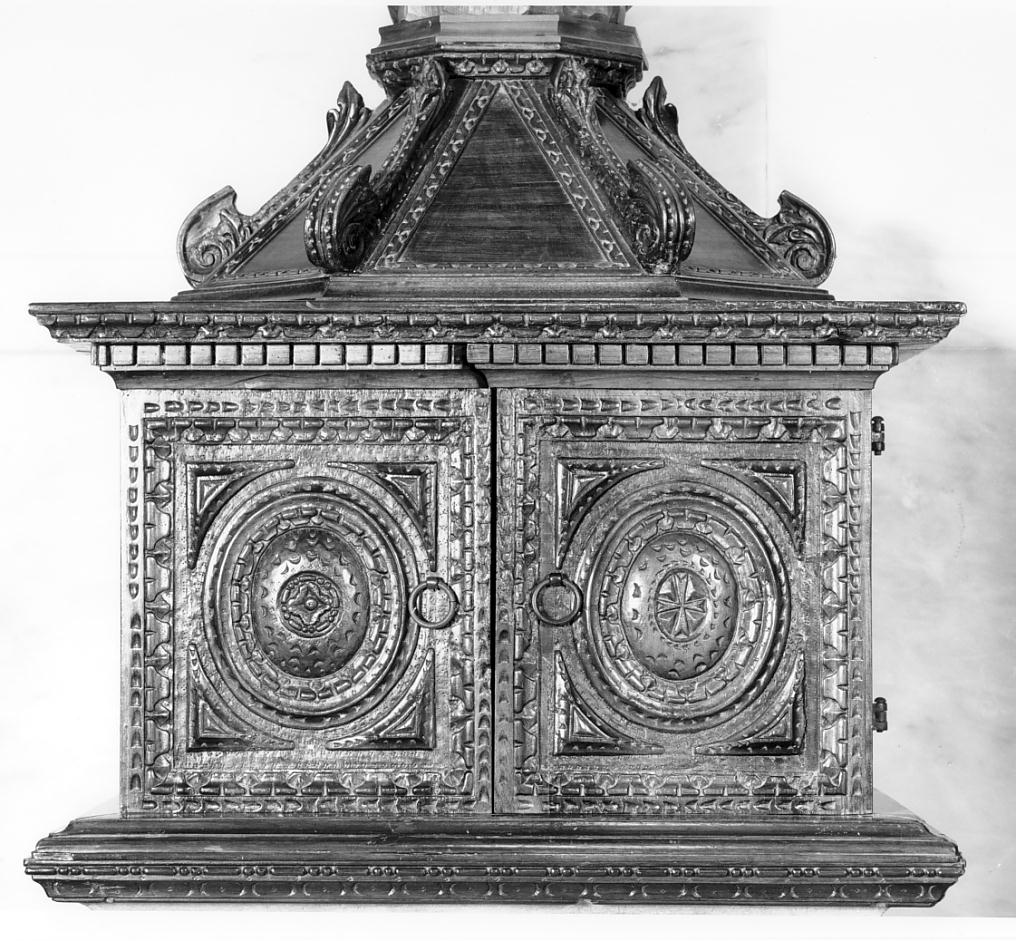 coperchio del fonte battesimale, opera isolata - bottega cremonese (sec. XVI)