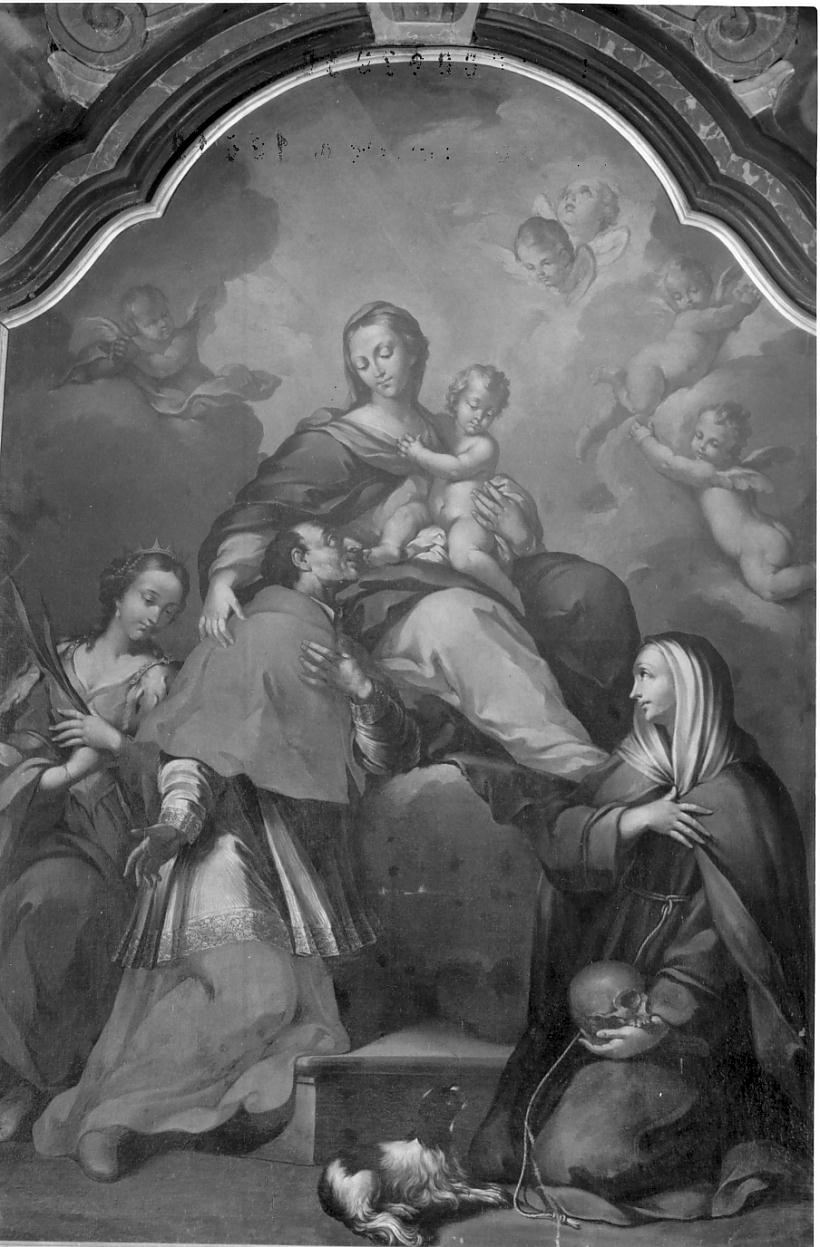Madonna con Bambino e Santi (dipinto, opera isolata) - ambito cremonese (sec. XVIII)