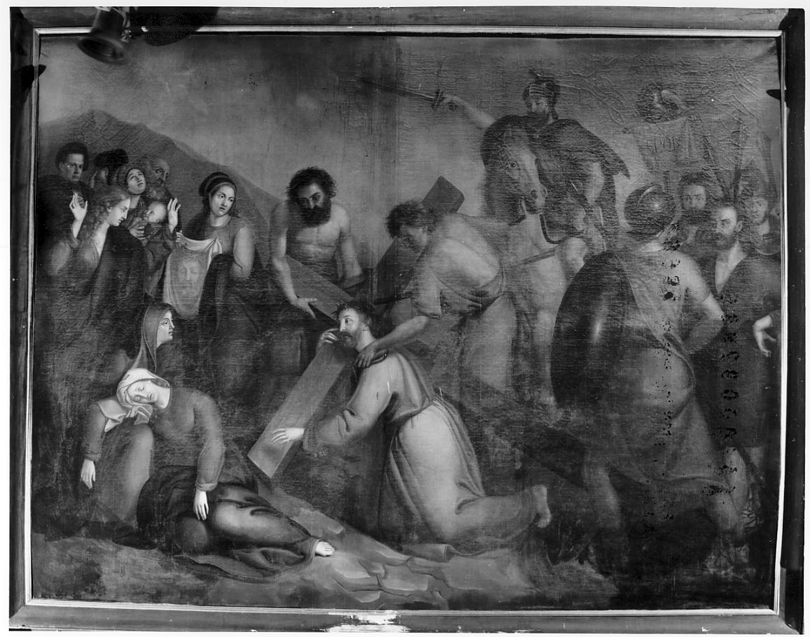 Cristo cade sotto la croce (dipinto, opera isolata) - ambito cremonese (prima metà sec. XIX)