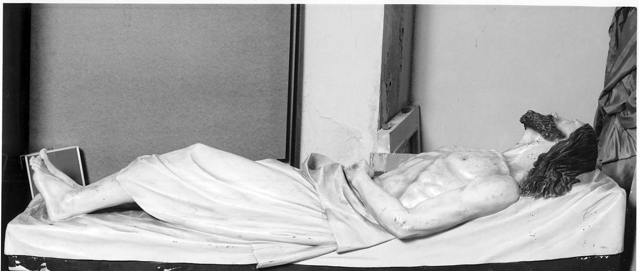 Cristo morto (statua, opera isolata) - ambito cremonese (primo quarto sec. XX)