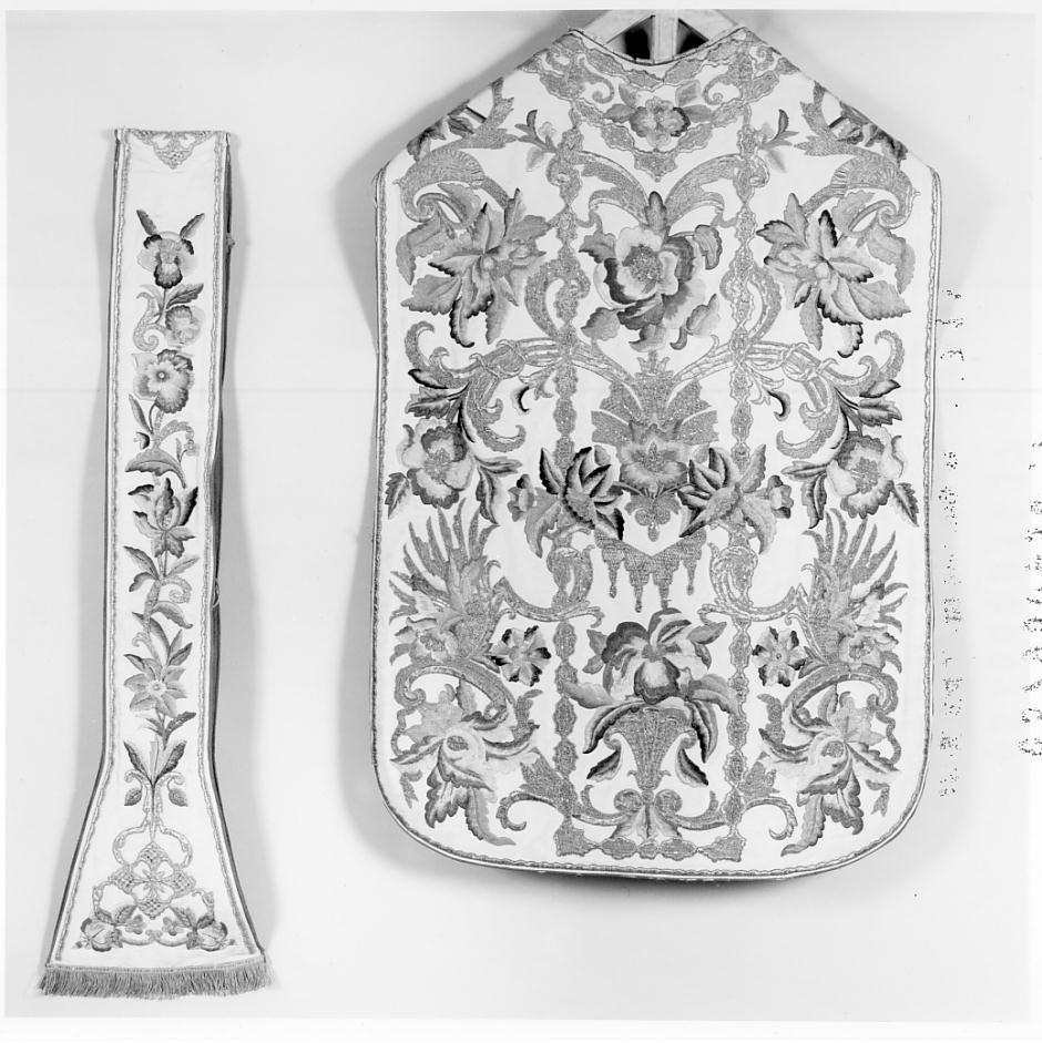 paramento liturgico, elemento d'insieme - manifattura cremonese (sec. XIX)