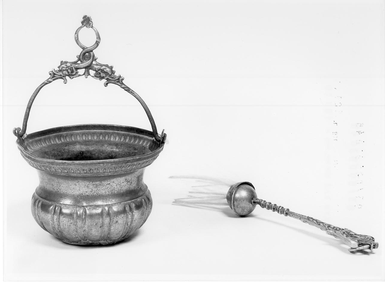 secchiello per l'acqua benedetta, elemento d'insieme - ambito cremonese (sec. XIX)