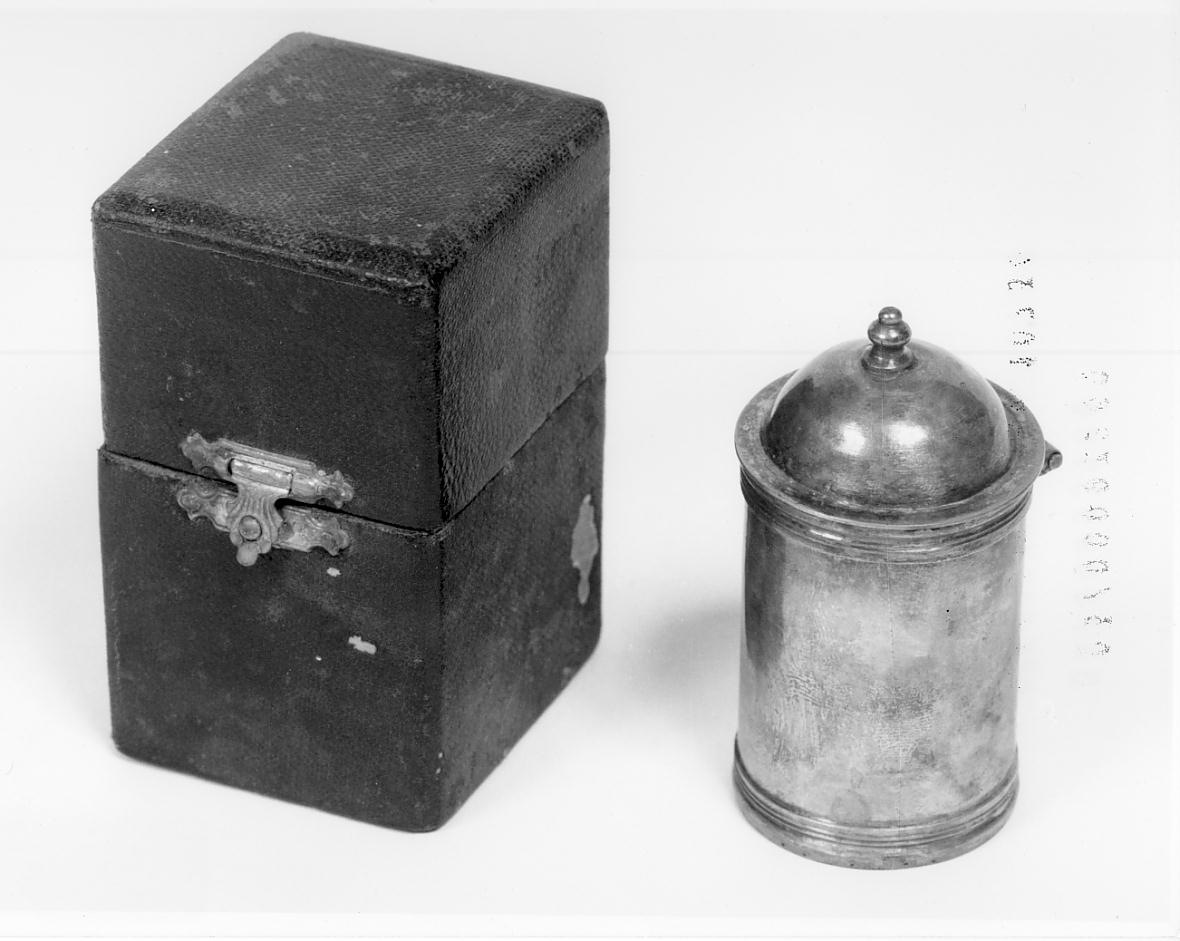 vasetto per il Crisma, opera isolata - ambito cremonese (prima metà sec. XIX)