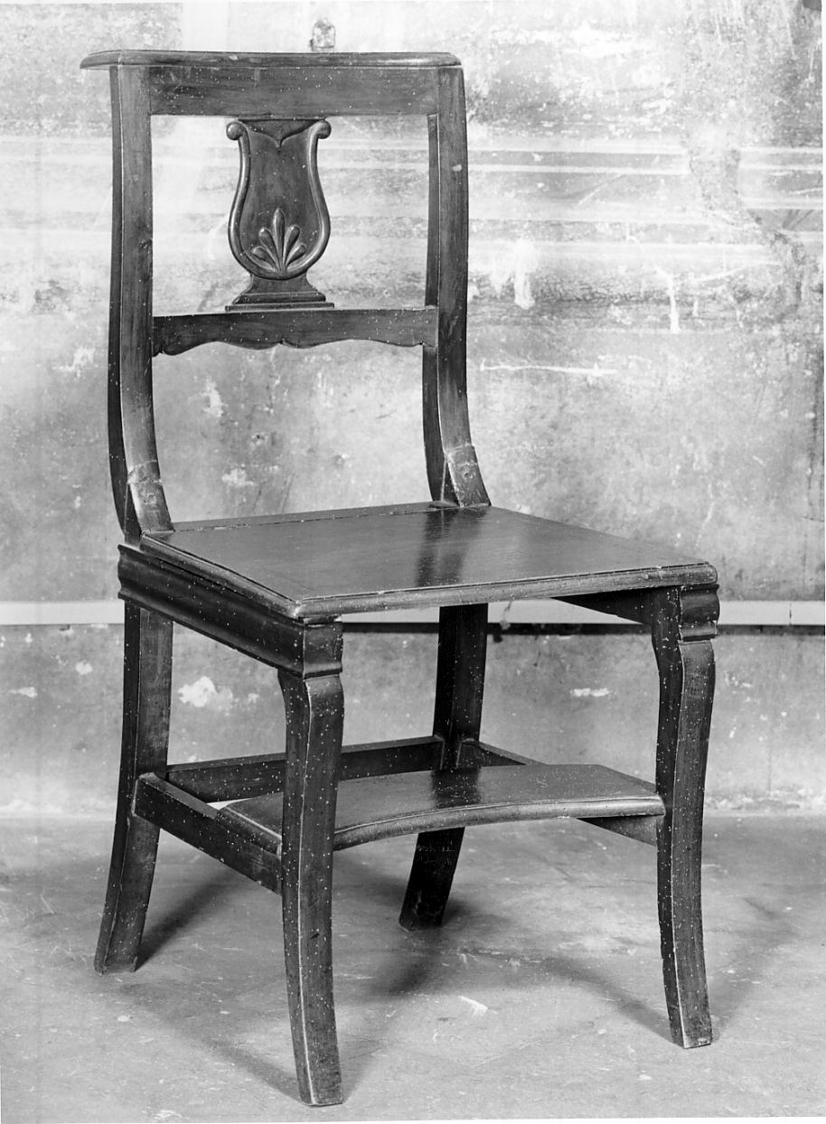 sedia-inginocchiatoio, opera isolata - bottega cremonese (prima metà sec. XIX)