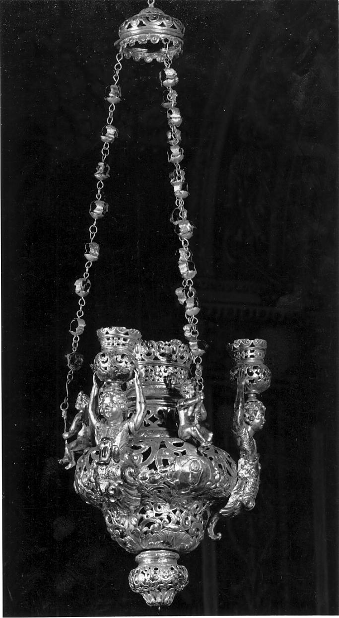 lampada pensile, serie - ambito lombardo (seconda metà sec. XVII)
