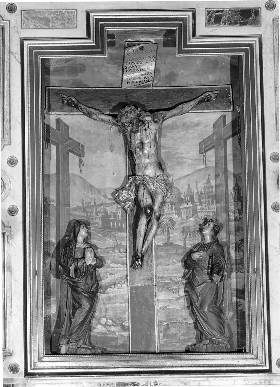 Madonna e San Giuseppe (gruppo scultoreo, opera isolata) - ambito lombardo (seconda metà sec. XVII)