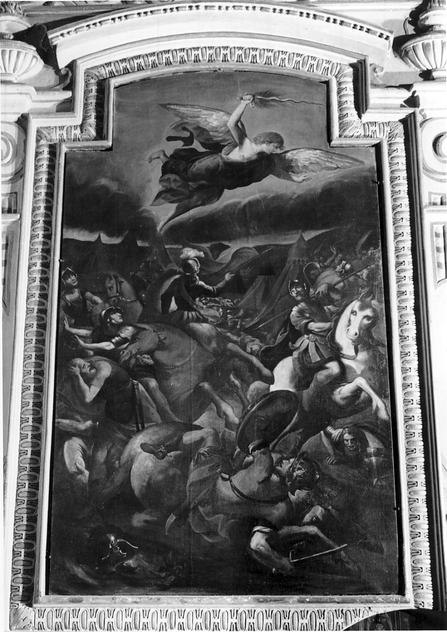 battaglia di Sennacherib (dipinto, opera isolata) di Pombioli Tommaso detto Conciabracci (prima metà sec. XVII)