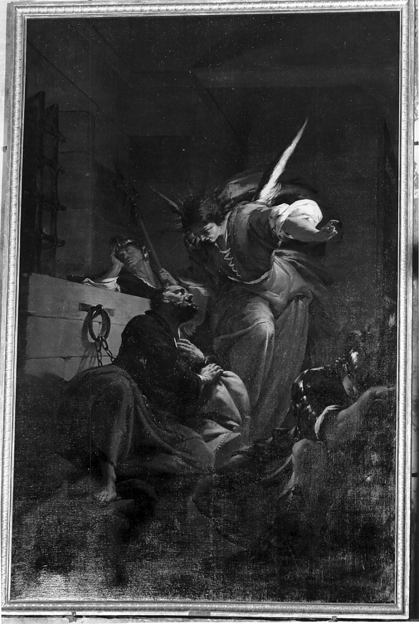 liberazione di S. Pietro dal carcere (pala d'altare, opera isolata) di Lucini Giovanni Battista (sec. XVII)