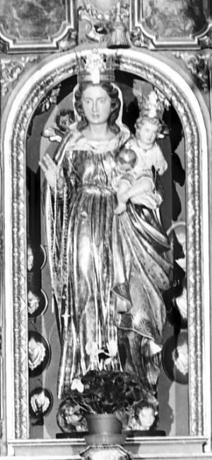Madonna del Rosario (statua, opera isolata) - ambito italiano (inizio sec. XVIII)
