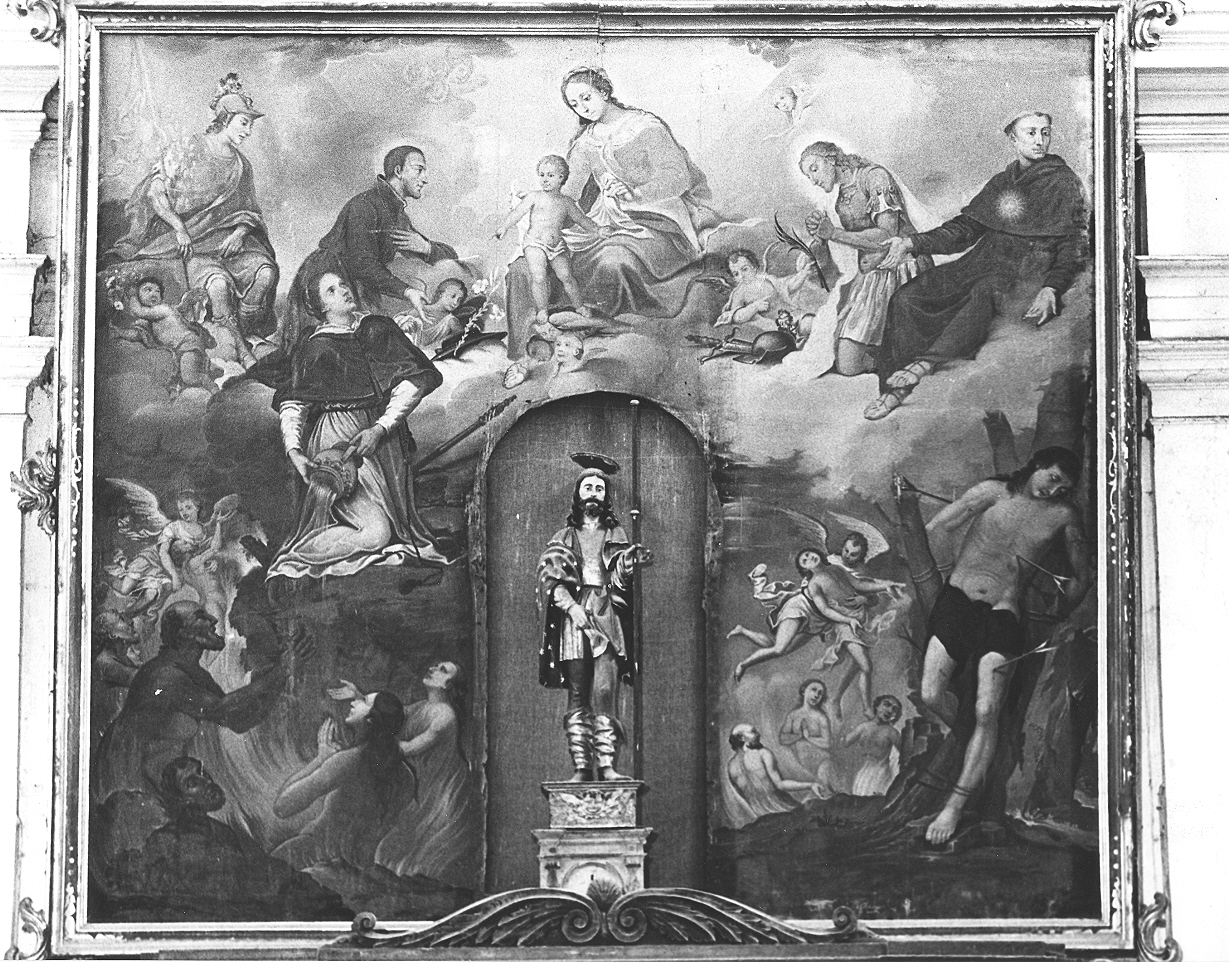 Madonna con Bambino e Santi (dipinto, opera isolata) - ambito bresciano (sec. XVII)