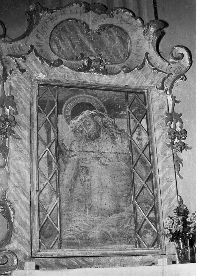 Ecce Homo (dipinto, elemento d'insieme) di Giovanni da Marone (attribuito) (sec. XV)
