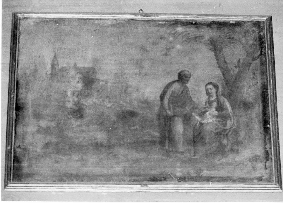 Sacra Famiglia (dipinto, opera isolata) - ambito italiano (fine sec. XVI)