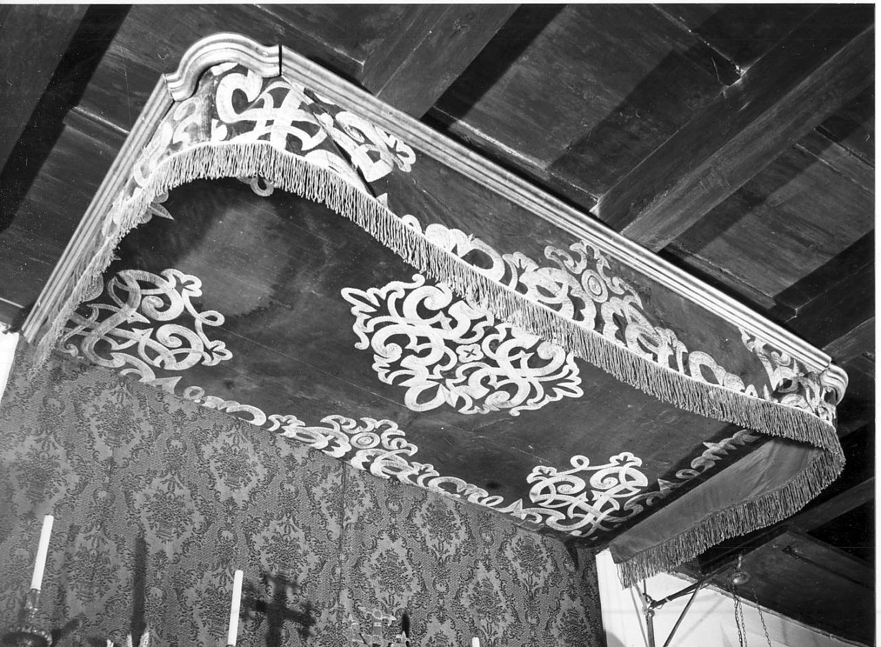 baldacchino, opera isolata - ambito italiano (sec. XVIII)